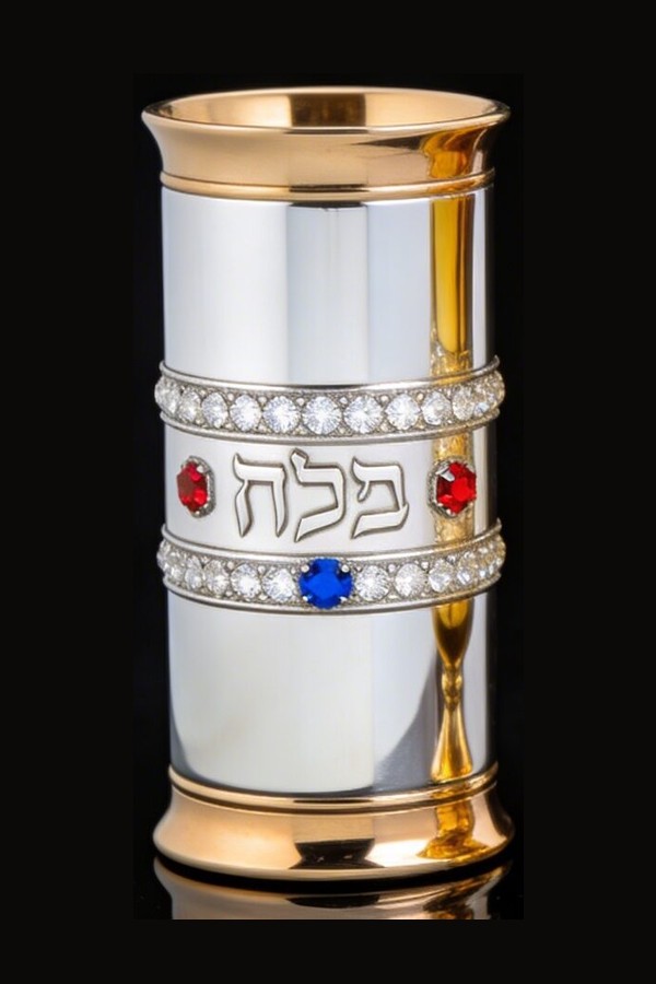 HAssOD silver rhodium Kiddush cup